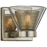 Wink 4 1/2&quot;H Silver Leaf and Polished Chrome LED Wall Sconce
