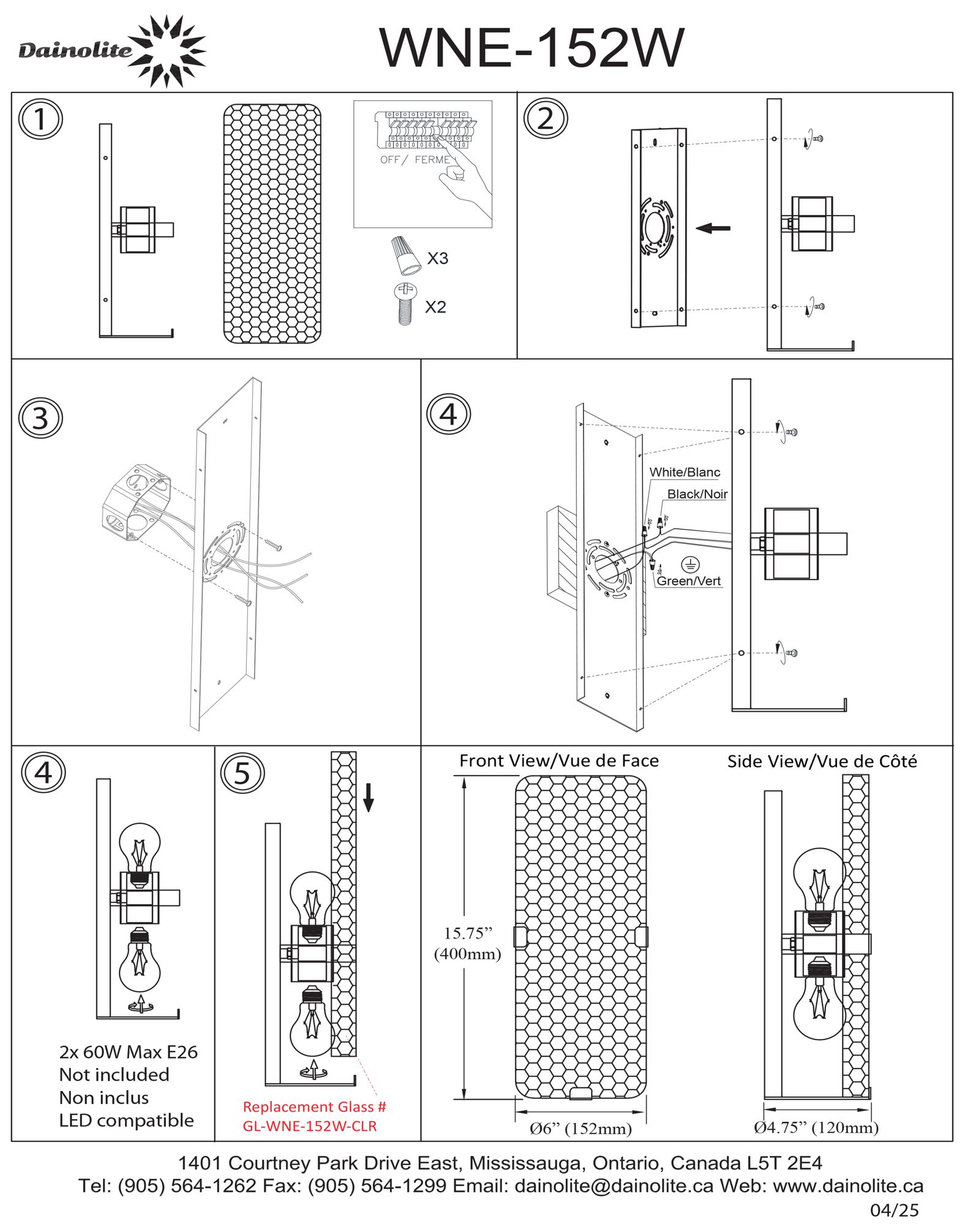 Image 3 Winnie 15.75" High 2-Light Black Finish Wall Sconce w/ Clear Pattern Shade more views