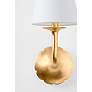 2_Winnipeg 14 3/4" High Vintage Gold Leaf Wall Sconce more views