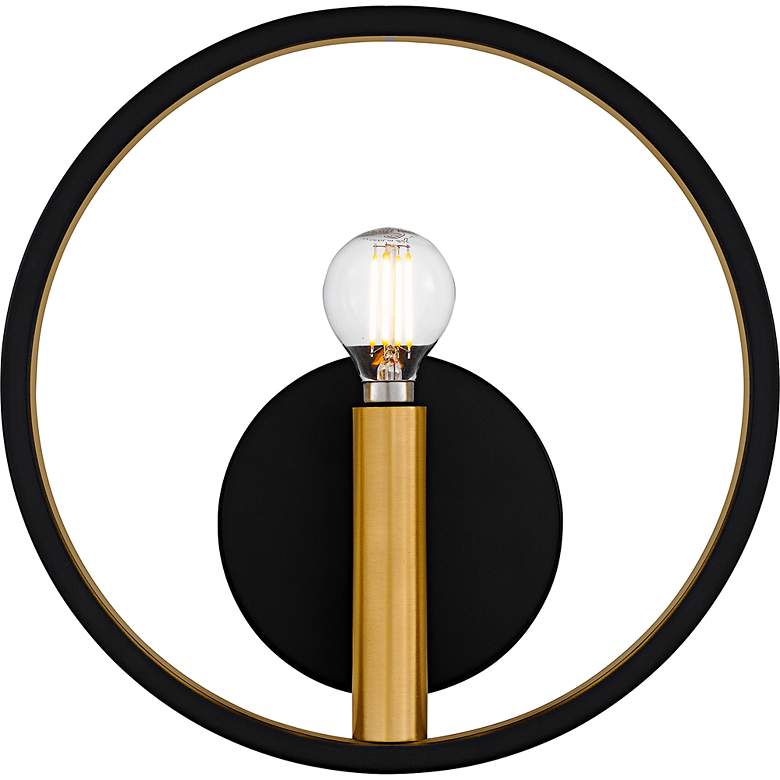 Image 3 Winsland 1-Light Matte Black Wall Sconce more views