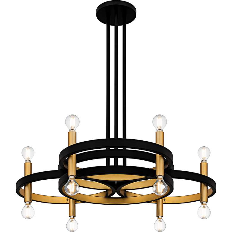 Image 3 Winsland 6-Light Matte Black Chandelier more views