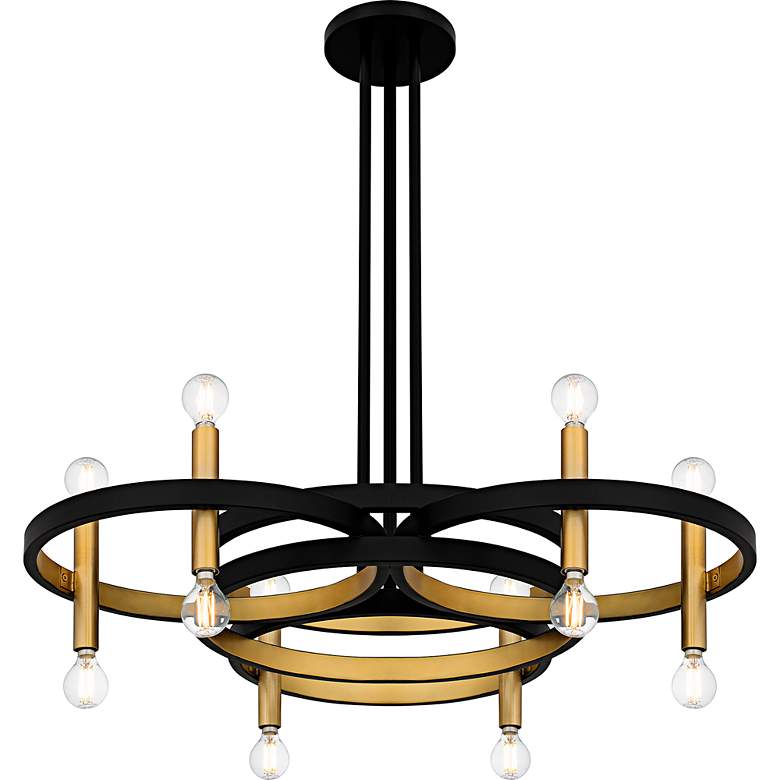 Image 4 Winsland 6-Light Matte Black Chandelier more views