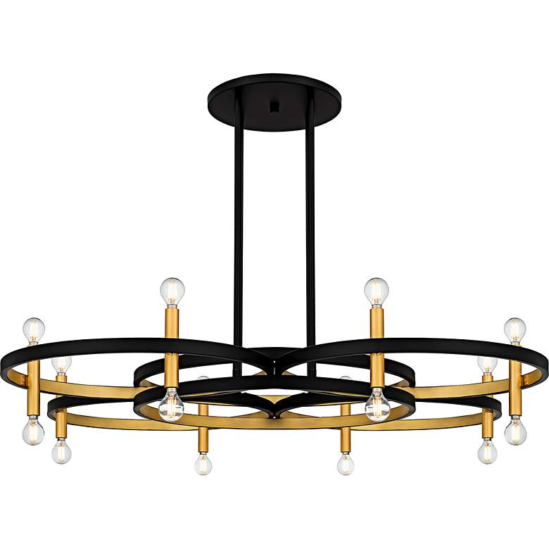Image 1 Winsland 8-Light Matte Black Chandelier
