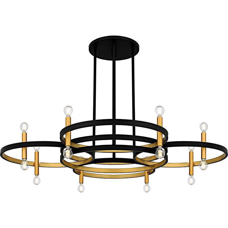 Image 3 Winsland 8-Light Matte Black Chandelier more views
