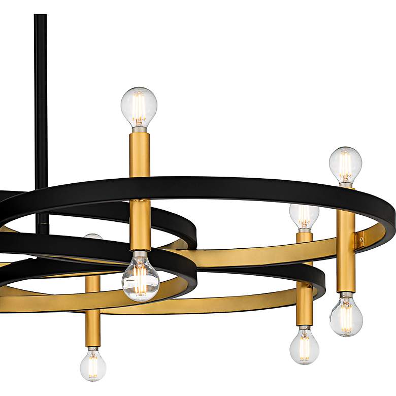 Image 5 Winsland 8-Light Matte Black Chandelier more views