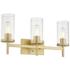 Winslett 23 1/8" Vanity Light in Brushed Champagne Bronze with Clear G