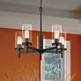 2_Winslett 23 3/4" Wide Matte Black 5-Light Chandelier
