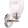 Winsley 10" High Brushed Nickel Metal Wall Sconce