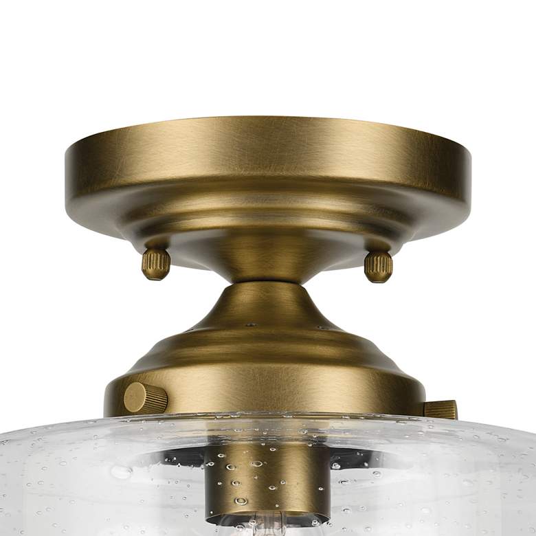 Image 4 Winslow 10.75" 1-Light Semi Flush in Natural Brass more views
