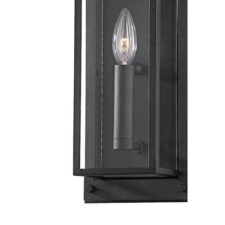 Image 2 Winslow 13 1/2 inch High Textured Black Outdoor Wall Light more views