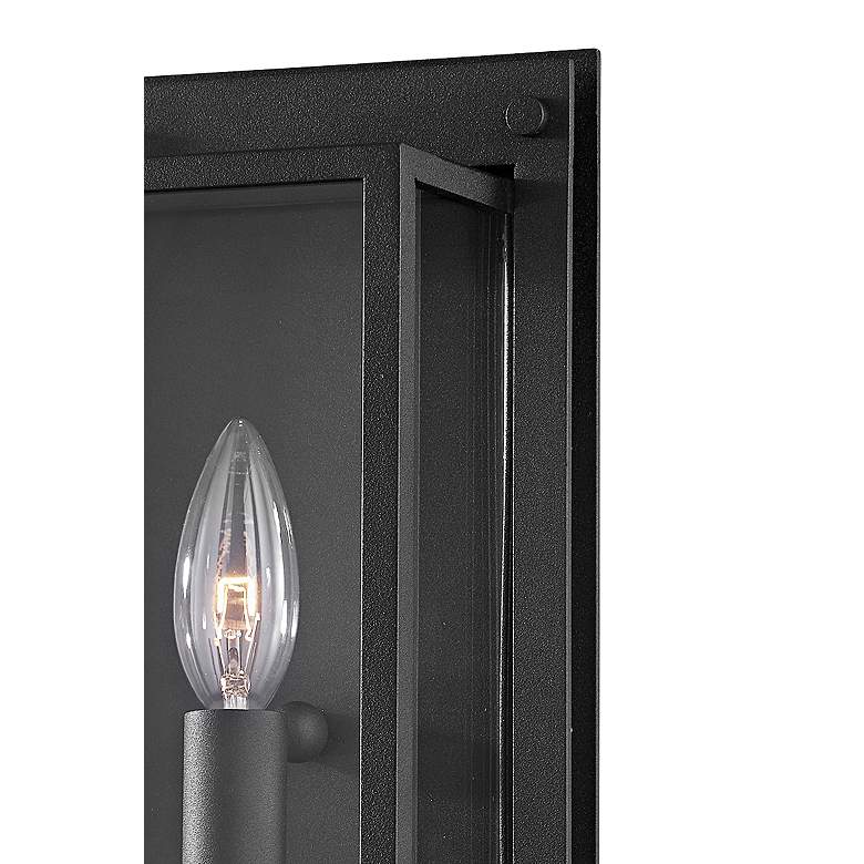 Image 3 Winslow 13 1/2 inch High Textured Black Outdoor Wall Light more views