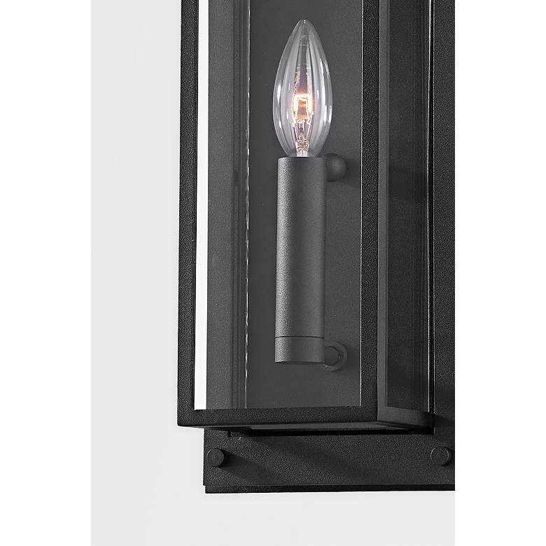 Image 3 Winslow 13 1/2 inch High Textured Black Outdoor Wall Light more views