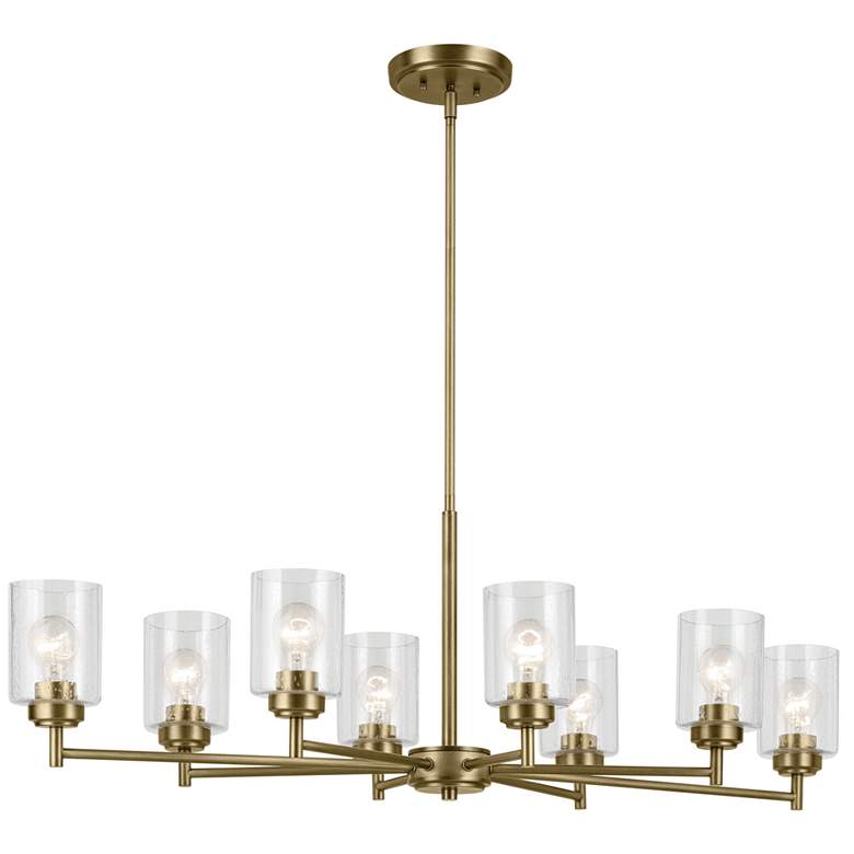 Image 1 Winslow 14.75 inch 8-Light Chandelier in Natural Brass