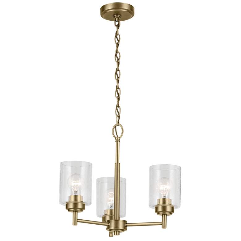 Image 2 Winslow 15.5" 3-Light Chandelier in Natural Brass