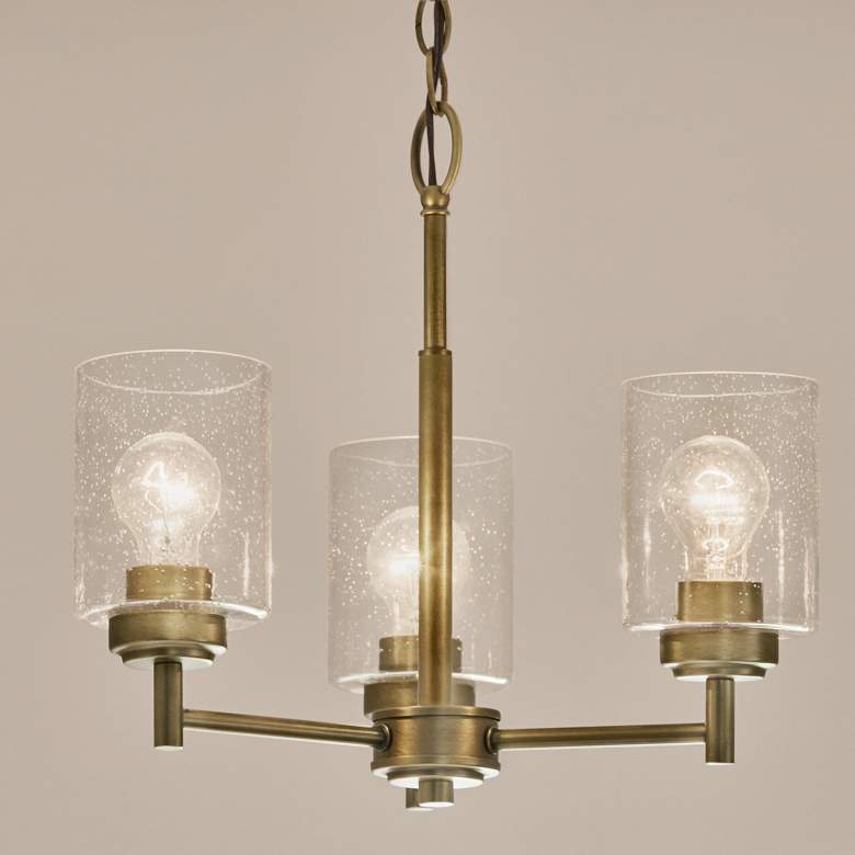 Image 1 Winslow 15.5" 3-Light Chandelier in Natural Brass