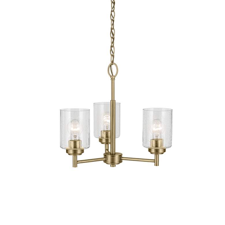 Image 6 Winslow 15.5" 3-Light Chandelier in Natural Brass more views