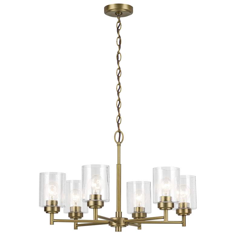 Image 2 Winslow 16.5" 6-Light Chandelier in Natural Brass