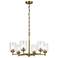 Winslow 16.5" 6-Light Chandelier in Natural Brass