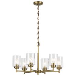 Winslow 16.5" 6-Light Chandelier in Natural Brass