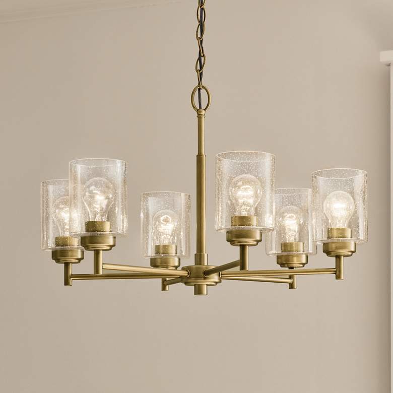 Image 1 Winslow 16.5" 6-Light Chandelier in Natural Brass