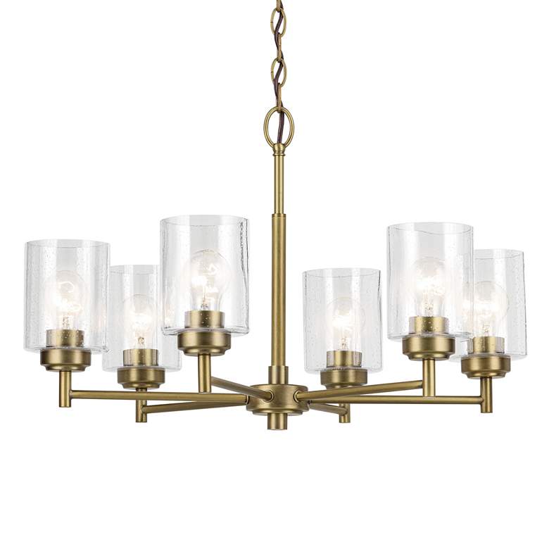Image 3 Winslow 16.5" 6-Light Chandelier in Natural Brass more views