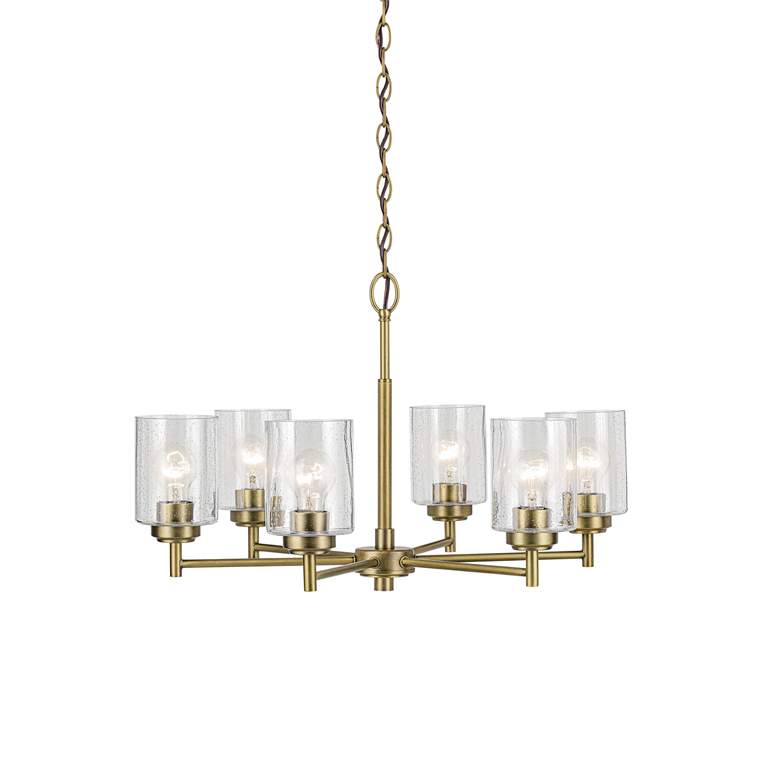 Image 4 Winslow 16.5" 6-Light Chandelier in Natural Brass more views