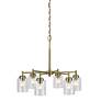 5_Winslow 16.5" 6-Light Chandelier in Natural Brass more views