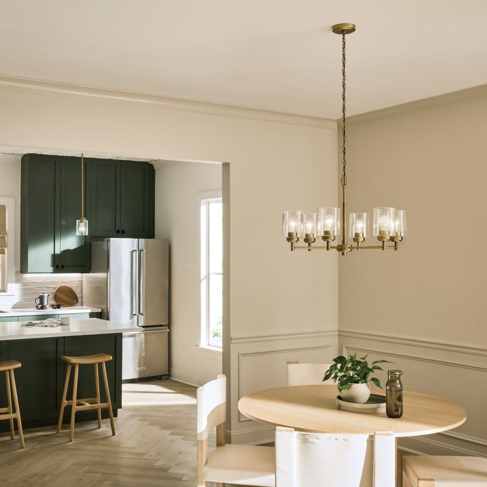 Winslow 16.5" 6-Light Chandelier in Natural Brass