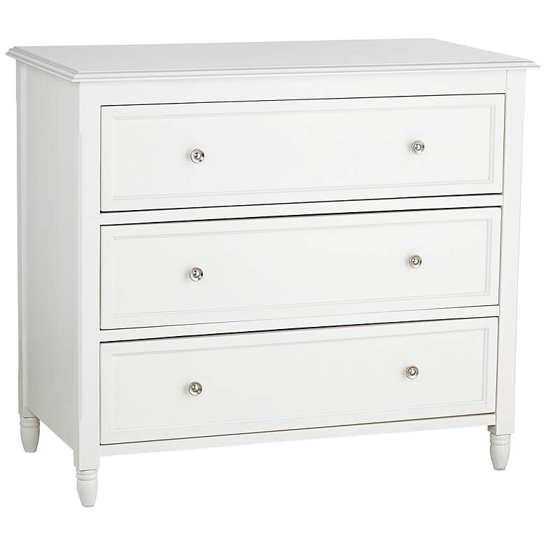 Image 1 Winslow 3-Drawer White Dresser