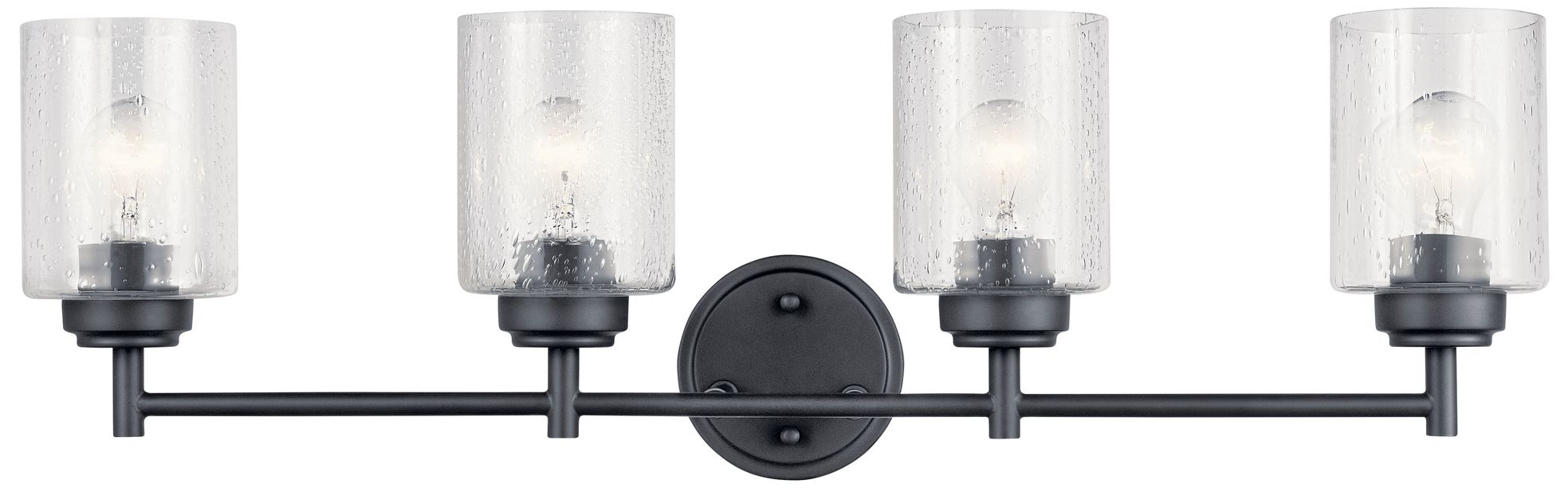 Image 2 Winslow 30-in 4-Light Black Modern/Contemporary Vanity Light