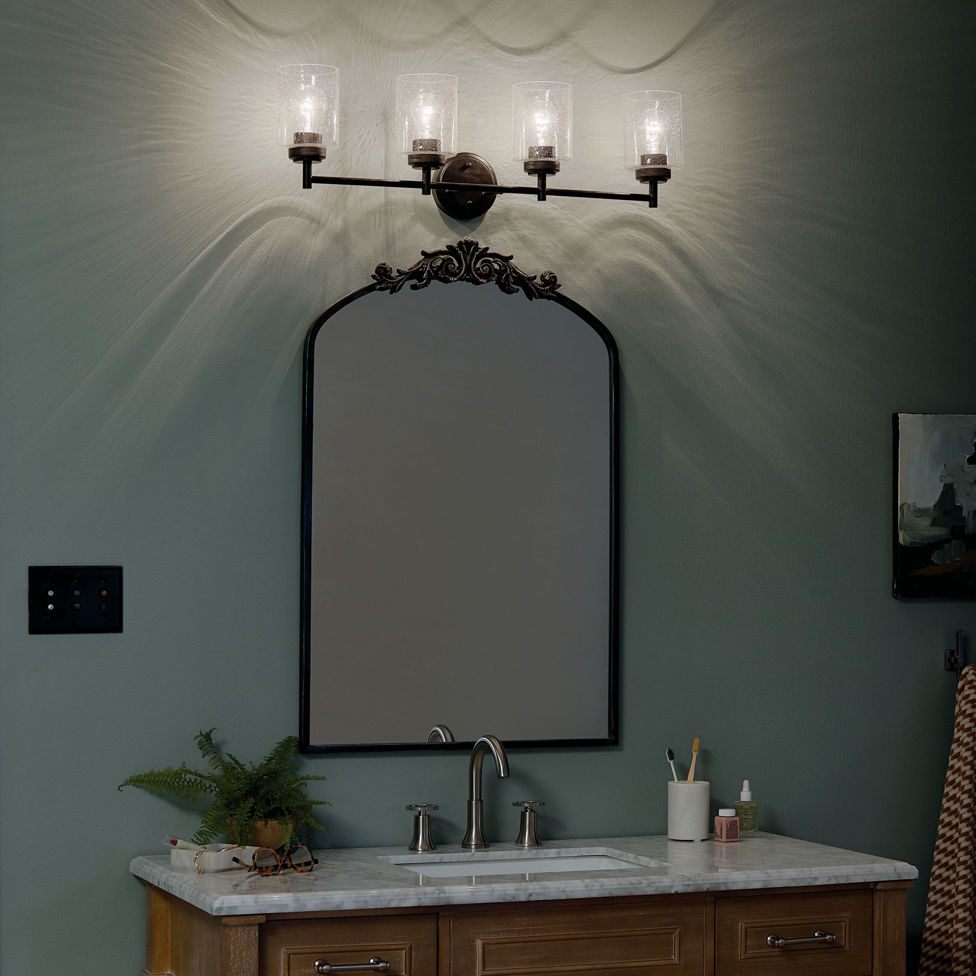 Image 6 Winslow 30-in 4-Light Black Modern/Contemporary Vanity Light more views