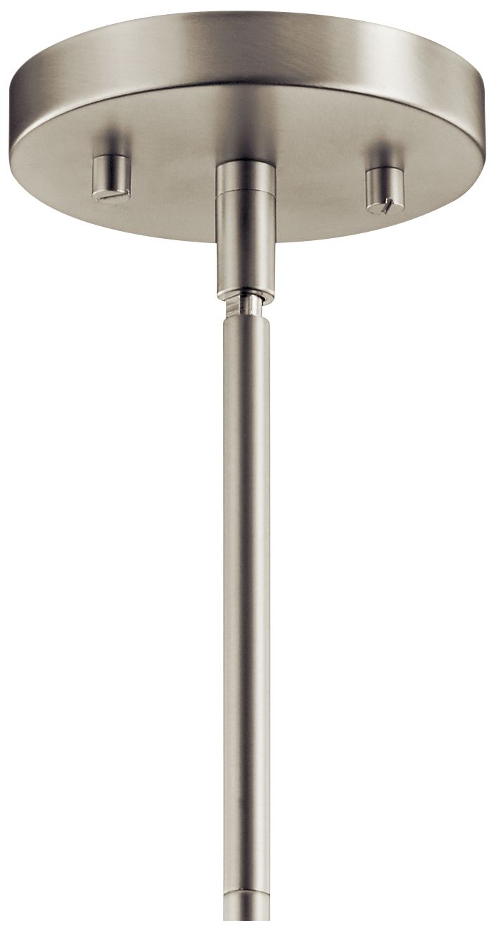 Image 7 Winslow 4 1/4" Wide Brushed Nickel Seeded Glass Mini Pendant more views