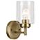 Winslow 9.25" 1-Light Wall Sconce in Natural Brass