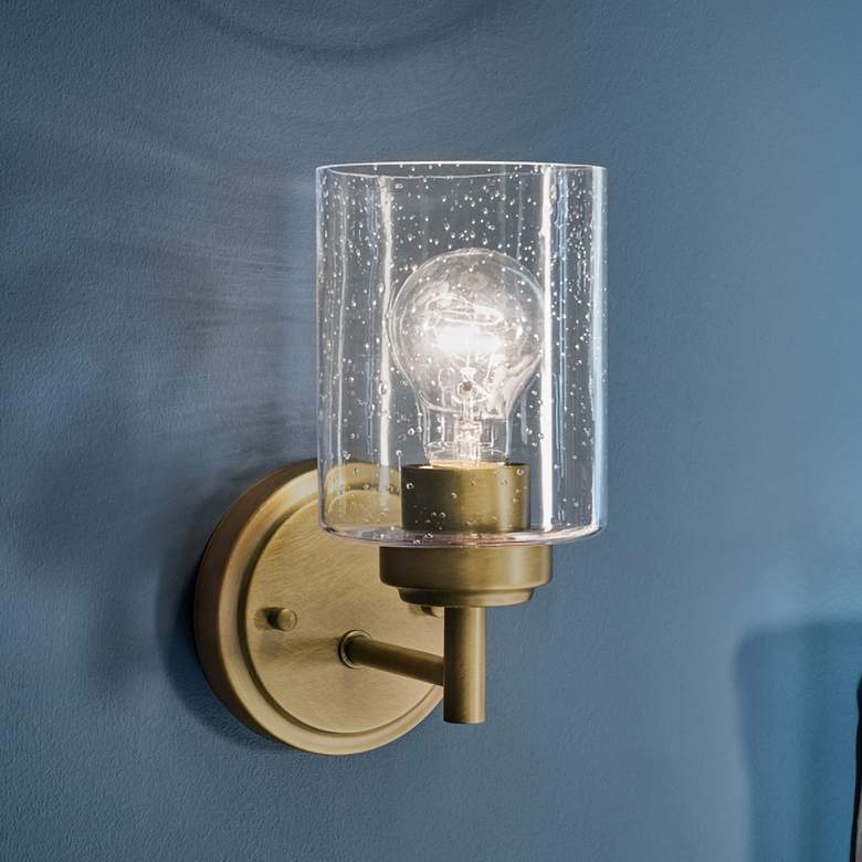 Image 1 Winslow 9.25" 1-Light Wall Sconce in Natural Brass