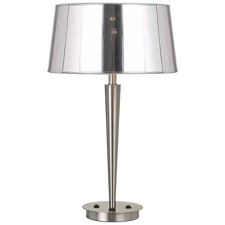Image 1 Winsor Brushed Steel Metal Table Lamp