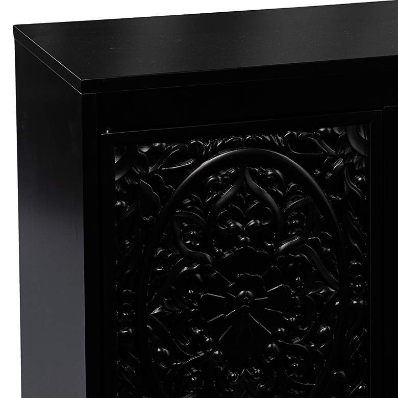 Image 3 Winsterly Black Color Changing Fireplace Media Console more views
