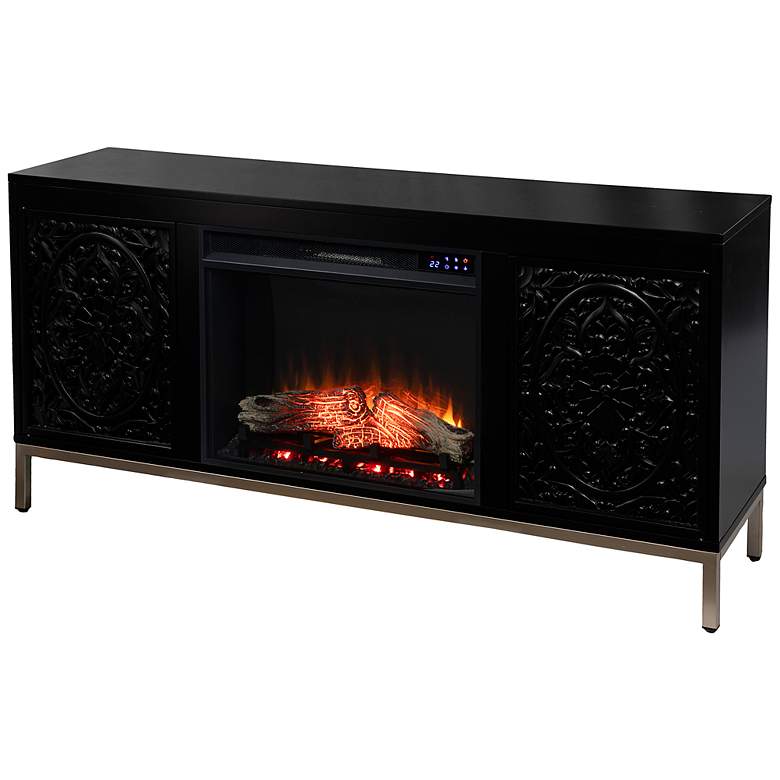 Image 2 Winsterly Black Electric Fireplace Media Console