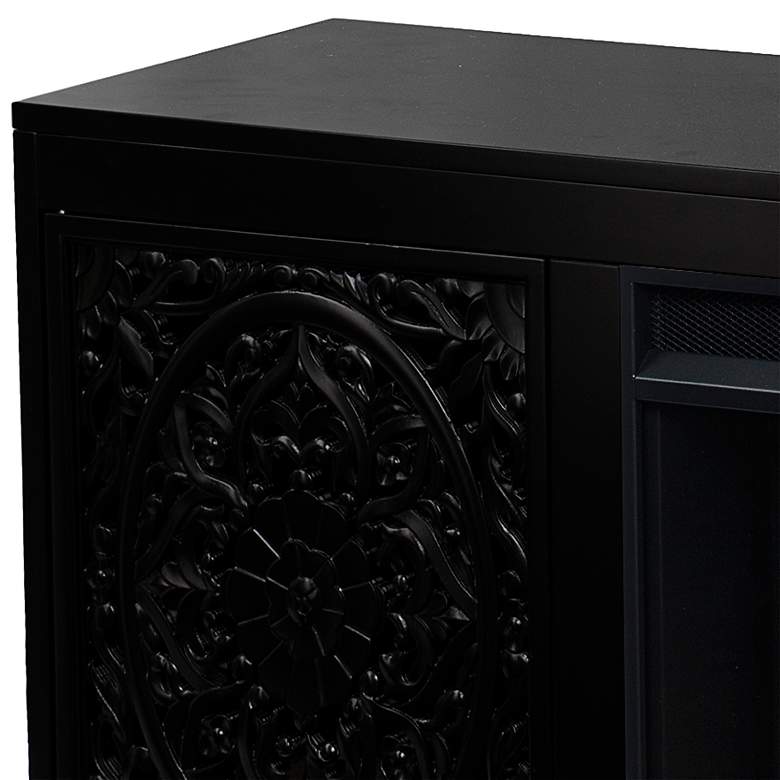 Image 3 Winsterly Black Electric Fireplace Media Console more views