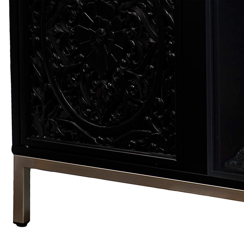 Image 4 Winsterly Black Electric Fireplace Media Console more views