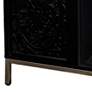 Winsterly Black Electric Fireplace Media Console