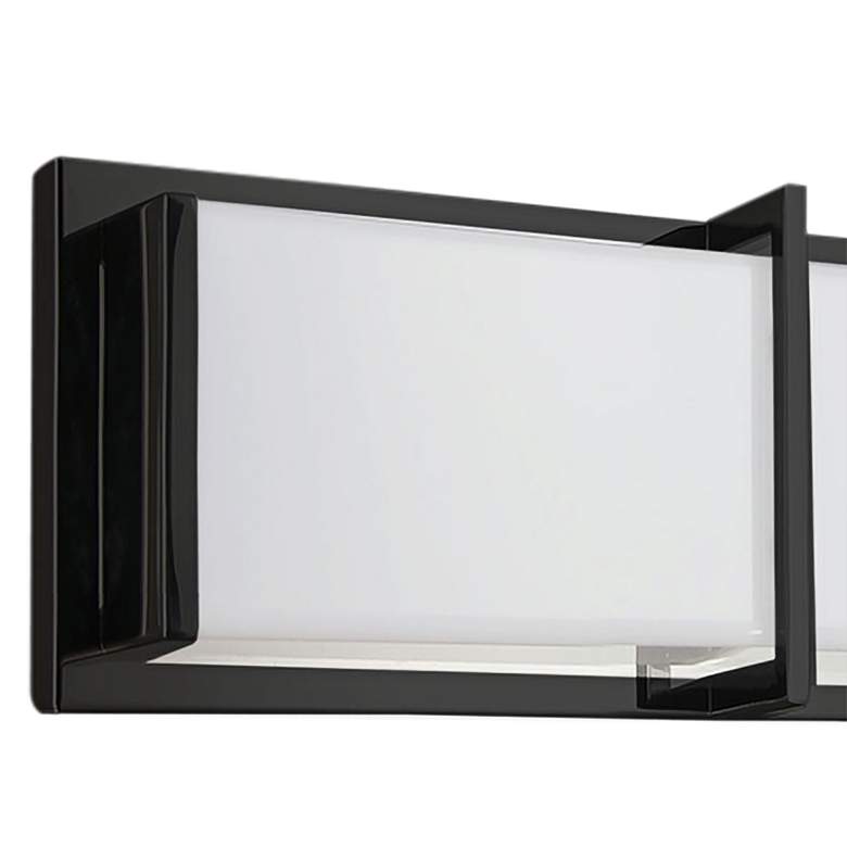 Image 2 Winston 17" Wide Matte Black LED Bath Bar more views