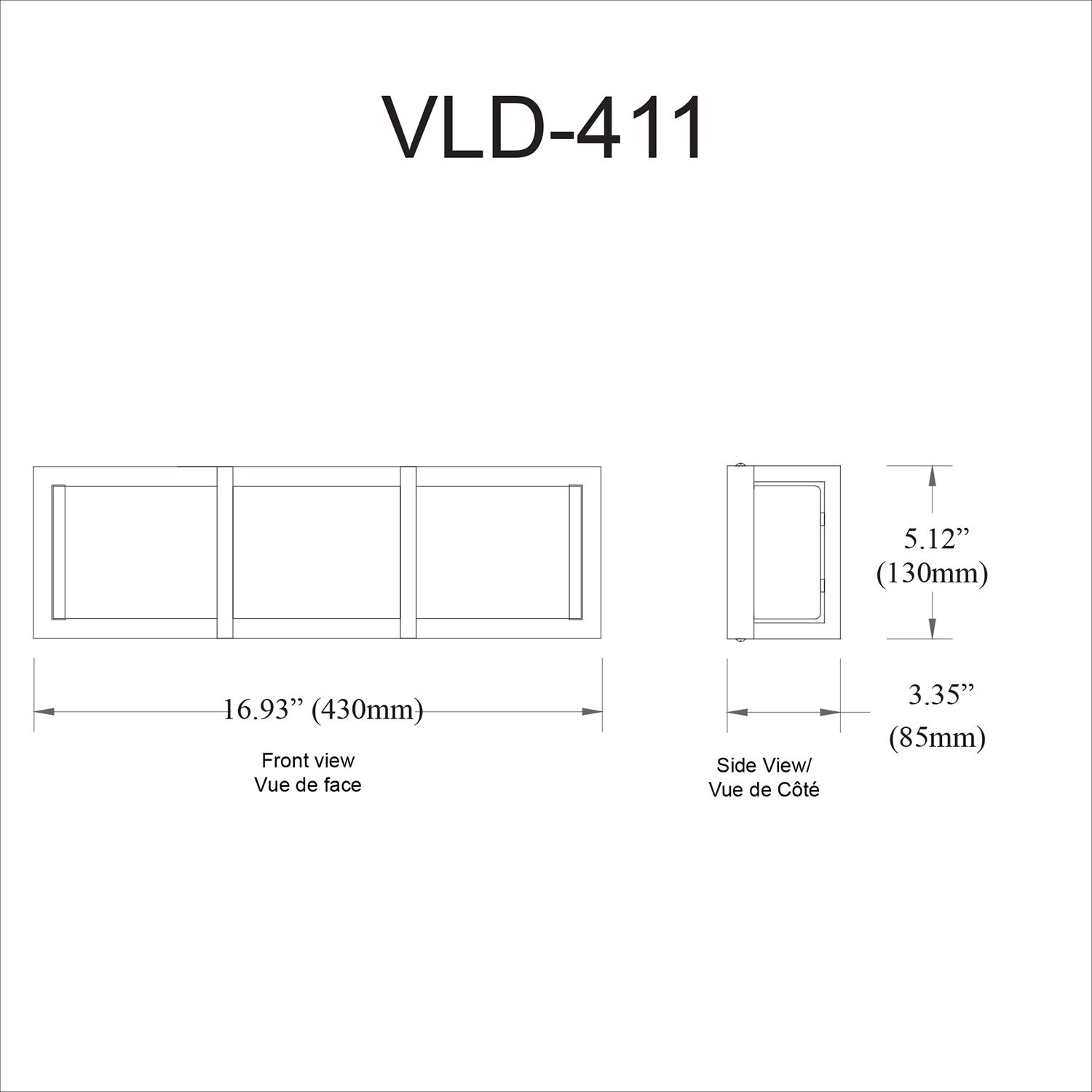 Image 2 Winston 17" Wide Polished Chrome Light 15W Vanity Light With White Diffuser more views