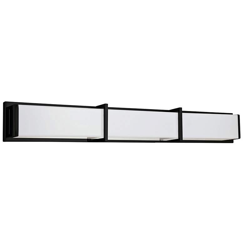 Image 1 Winston 39 1/2 inch Wide Matte Black LED Bath Bar