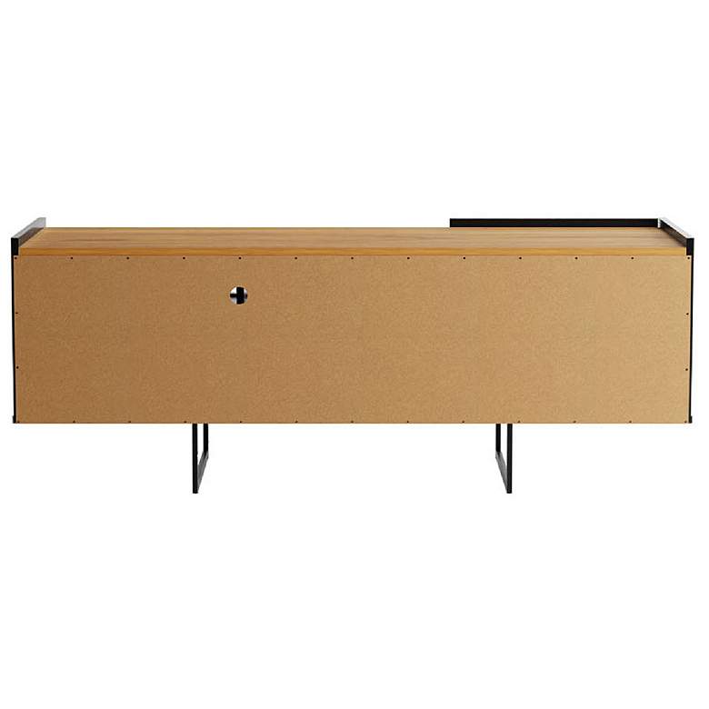 Image 7 Winston 53 1/4" Wide Matte Black 2-Door TV Stand more views