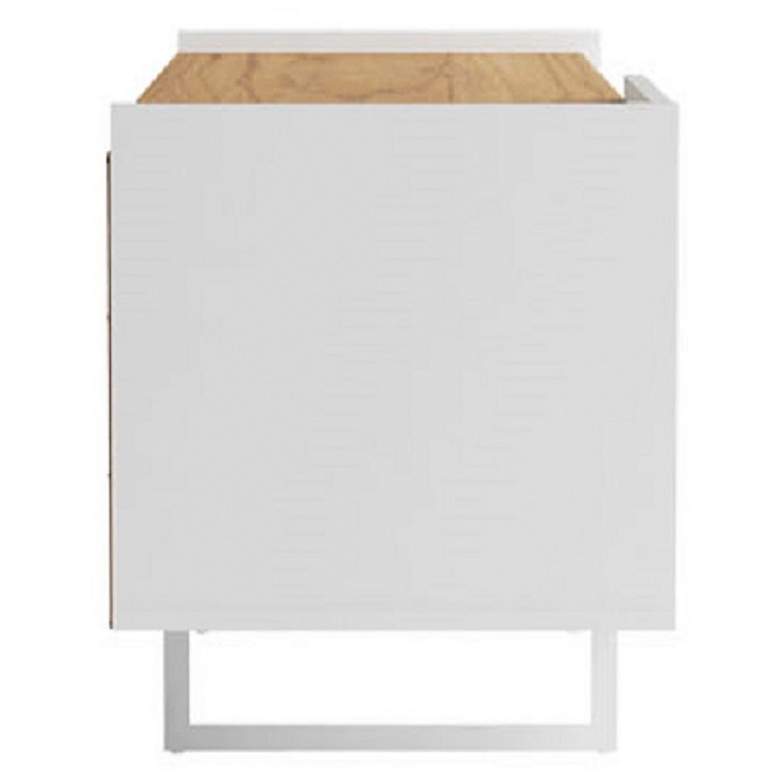 Image 6 Winston 53 1/4 inch Wide Matte White 2-Door TV Stand more views