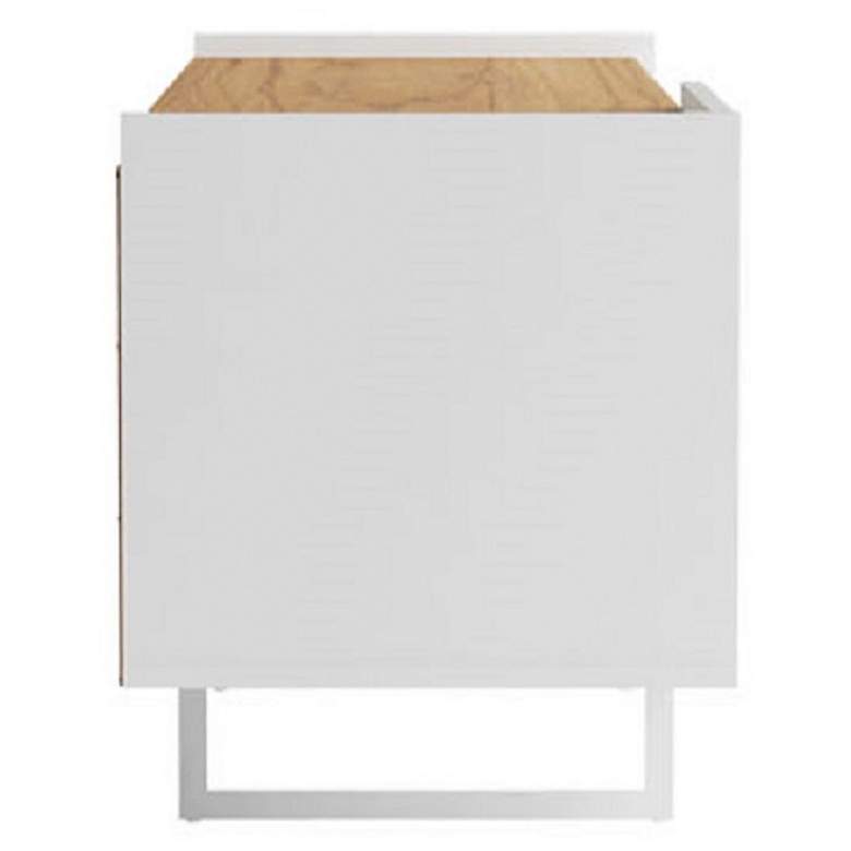 Image 6 Winston 53 1/4" Wide Matte White 2-Door TV Stand more views
