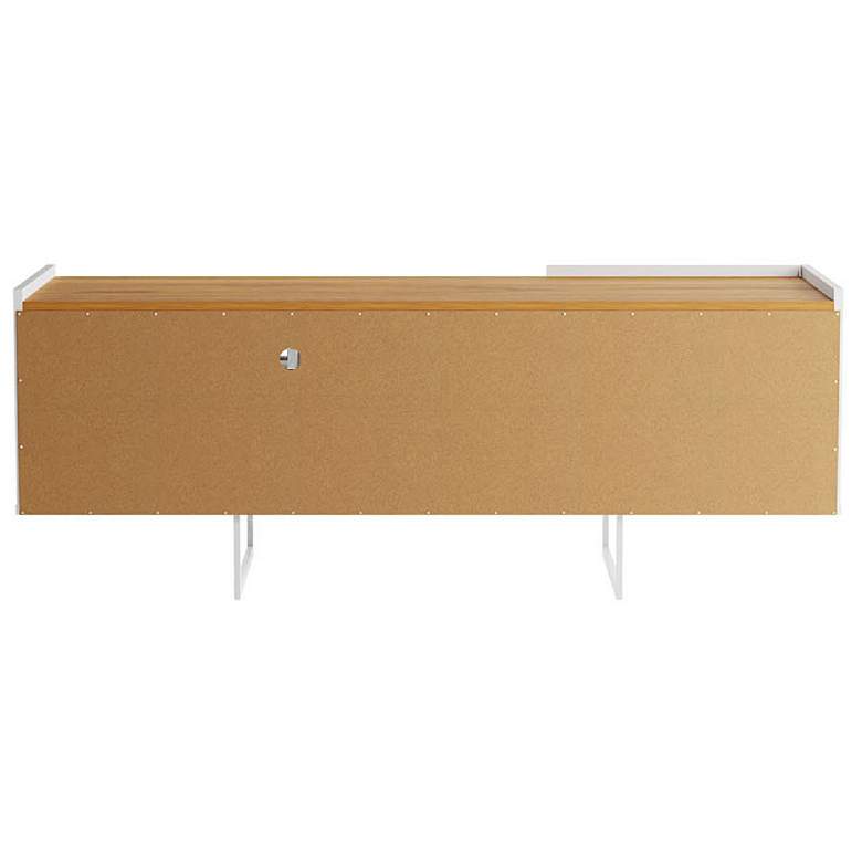 Image 7 Winston 53 1/4" Wide Matte White 2-Door TV Stand more views