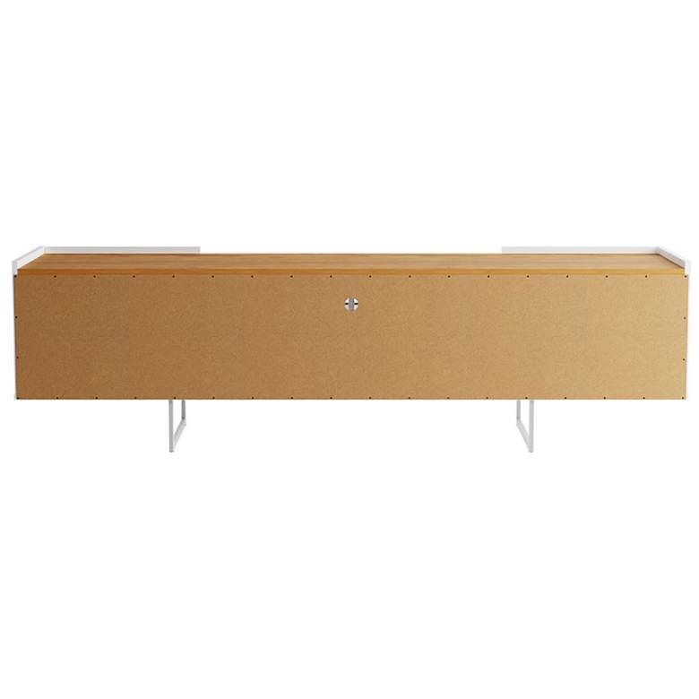 Image 7 Winston 70 3/4" Wide Matte White 3-Door TV Stand more views