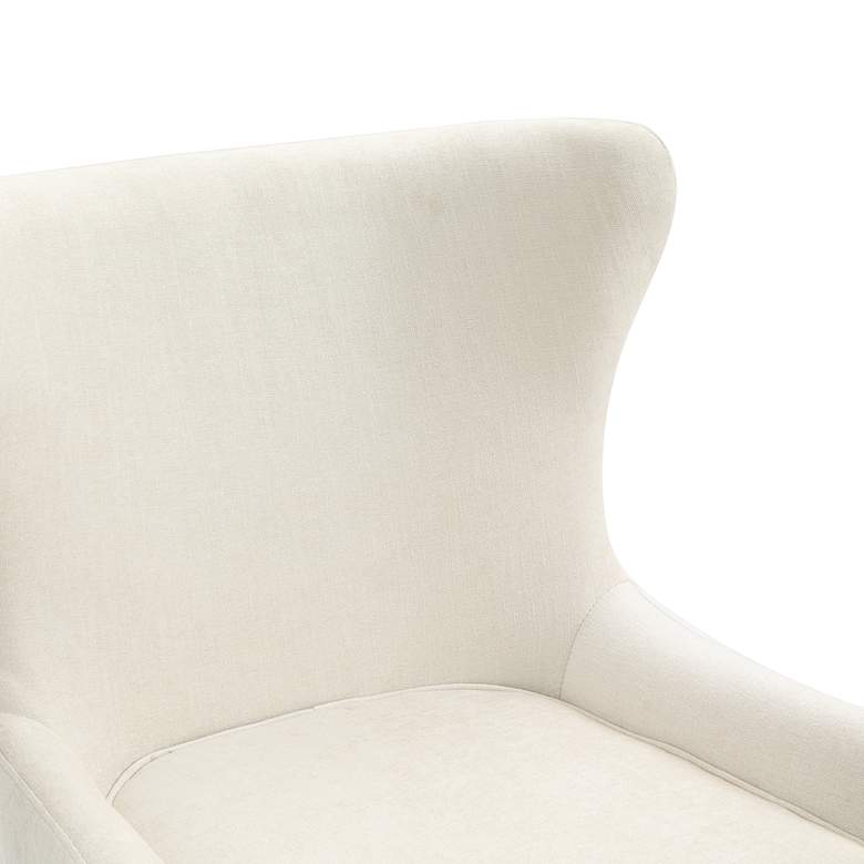 Image 5 Winston Beige Chenille Fabric Wingback Arm Chair more views
