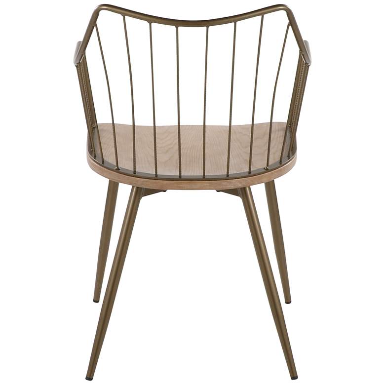 Image 4 Winston Chair in Antique Copper Metal and Whitewashed Wood by LumiSource more views